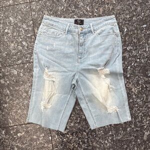 G by Giuliana Light Blue Denim Shorts